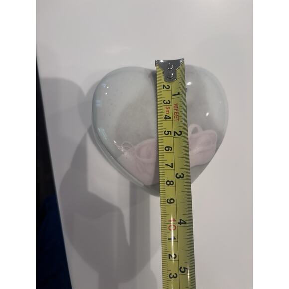 Vintage Heart Shaped OTAGIRI Porcelain Cat and Ballet Slipper Music Box "Memory" - Picture 7 of 7